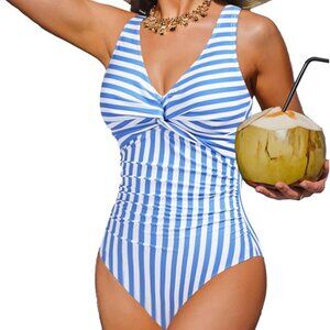 NWT XL Holipick Women Tummy Control One Piece Swimsuit - Push Up Bathing Suit